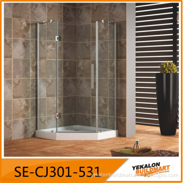 frameless Diamond shower enclosure fashion design 10mm clear glass